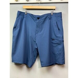 ZeroXposur Travel Series Mens Blue Quick Dry Utility Cargo Shorts Size 40